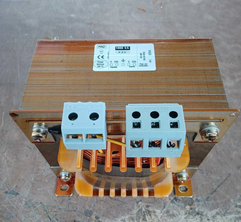 Trasformatore di isolamento 0-230-0-230 da 30VA a 6000 VA - Immagine 1 di 1