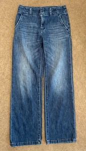 Anthropologie Pilcro Barrel Jeans Womens 26 High Rise Wide Leg Baggy Boho Denim - Picture 1 of 9