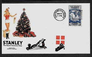 1935 Stanley Bailey Planes Featured on Xmas Collector's Envelope *A300 - Picture 1 of 1
