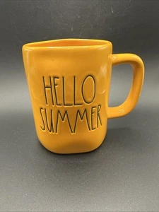 Tazza da caffè Rae Dunn "Hello Summer" ceramica arancione di Magenta - Foto 1 di 5