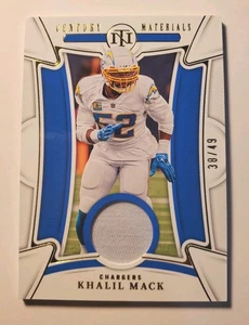 Panini National Treasures Khalil Mack Century Materials 2022 #CEN-KMA Relic/49 - Imagen 1 de 2