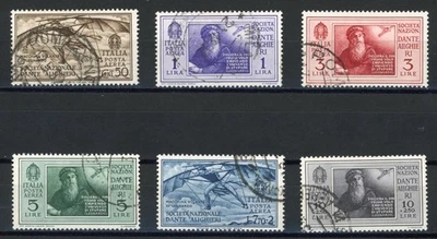 Italia 1932 Raro Leonardo da Vinci Correo Aéreo Edición Scott# C28-C33 XF Gema Usada Foto 1 de 2