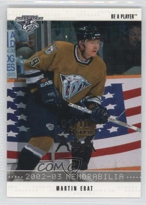 2002-03 ITG Be A Player Memorabilia Fall Expo /10 Martin Erat #91 - Image 1 of 2