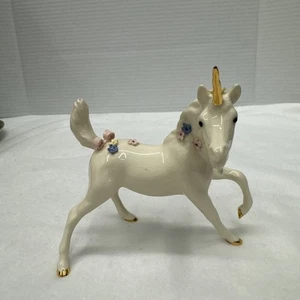 Hagen Renaker-RARE Vintage HR 4 3/4" Ceramic DW Unicorn-Maureen Love READ - Bild 1 von 11