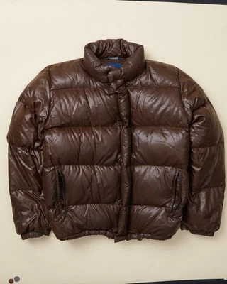 Vintage 90s Moncler Grenoble Down Puffer Jacket Brown Size LARGE Size 3 Goose - Image 1 of 4
