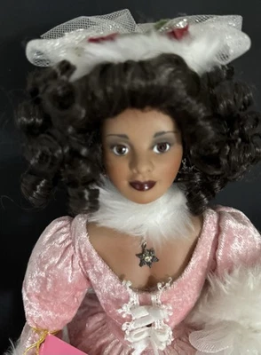 Paradise Galleries Victorian Pinks VERONICA 18" Porcelain Doll - Image 1 of 4