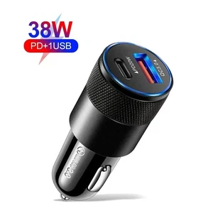 Fast PD Car Charger USB Type C Fast Charging Car Phone Adapter for iPhone Samsun - Imagen 1 de 8