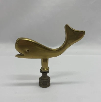 LÁMPARA BALLENA LATÓN MACIZO REMATE CASA PLAYA OCÉANO NÁUTICO MAR SAL VIDA Foto 1 de 4