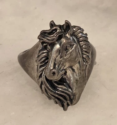 Anillo de plata esterlina caballo vaquera talla 6 Foto 1 de 4
