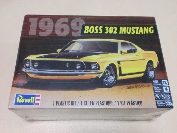American Revell 1/25 Ford Mustang Boss 302 1969 Ford Boss 302 Mustang Revell - Immagine 1 di 2