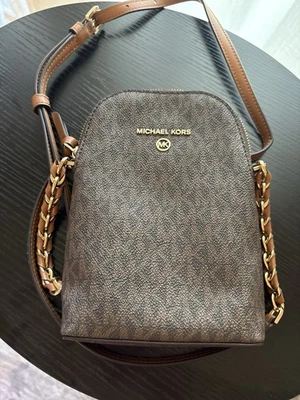 Сумка через плечо Michael Kors jet set брелок цепочка кожа телефон - Изображение 1 из 4