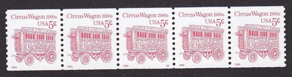 PNC5 5c Circus S2 US #2452Dg 5 Dig Pink Bottom BN #on# MNH Tag InK   - Image 1 of 1