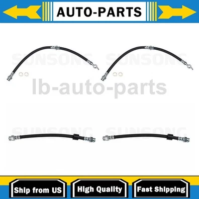 4X Manguera de línea de freno delantero trasero Sunsong para Ford Escort 1994 1995 1996 1997 Foto 1 de 4
