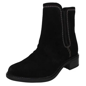 Ladies Maye Zip By Clarks Casual Leather Zip Up Boots Retail Price £49.99 - Picture 1 of 10