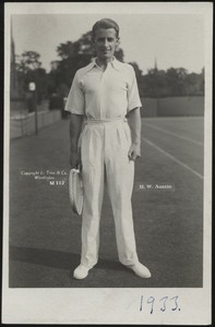 E Trim & Co - 'Bunny Austin (GB) at Wimbledon M112' (1933) - Unused Tennis Po...
