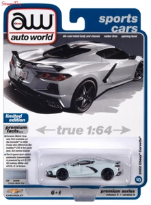 Autoworld AWSP137A 1/64 2022 Chevrolet Corvette Ceramic Matrix Grey - Foto 1 di 1