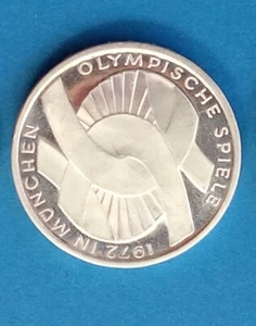 10 D-Mark 1972 D - Olympiade München verschlungene Arme - Bild 1 von 2
