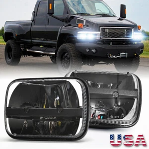 Pair For GMC TopKick C4500 C5500 Trucks 03-09 5x7 7x6" LED Headlights Hi/Lo Beam - Picture 1 of 15