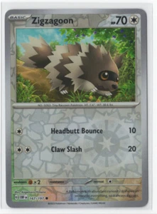 Pokemon Obsidian Flames 167/197 Zigzagoon Reverse Holo - Imagen 1 de 1