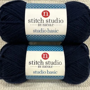 Stitch Studio de Nicole Studio Basic 170yds SAILOR Azul Marino 2265 Acrílico Med 4 - Imagen 1 de 6