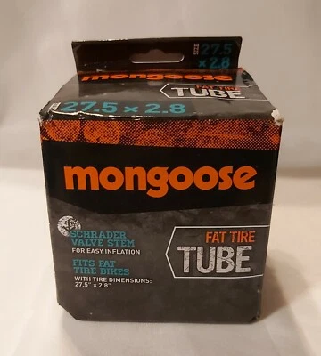 MONGOOSE Fat Tire TUBE Schrader Valve 27.5" x 2.8" fits FAT TIRE BIKES - Image 1 of 4