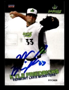 KYLE FREDRICHS 2016 CHOICE VERMONT LAKE MONSTERS #13 ON-CARD AUTO - Picture 1 of 2
