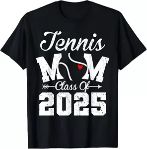 Senior Tennis Mom Tees Class Of 2025 Graduation Tees T-Shirt Hoodie - Picture 1 of 12