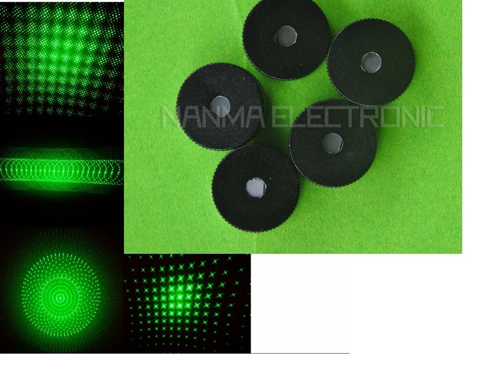 5 Star Caps w/ 5 Patterns Grating Lense for Laser Module