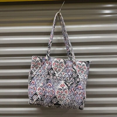 Vera Bradley Tote Bag Colorful Pastel Floral Quilted Zipper Purse Bag - Image 1 of 4