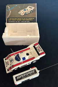 VTG Radio Shack Porsche Radio Control Racing Car 5 Cool Old School Racer - Picture 1 of 15