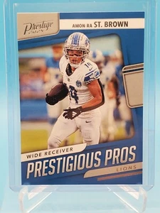 2024 Panini Prestige #PP-ASB Amon-Ra St. Brown Prestigious Pros - Picture 1 of 2