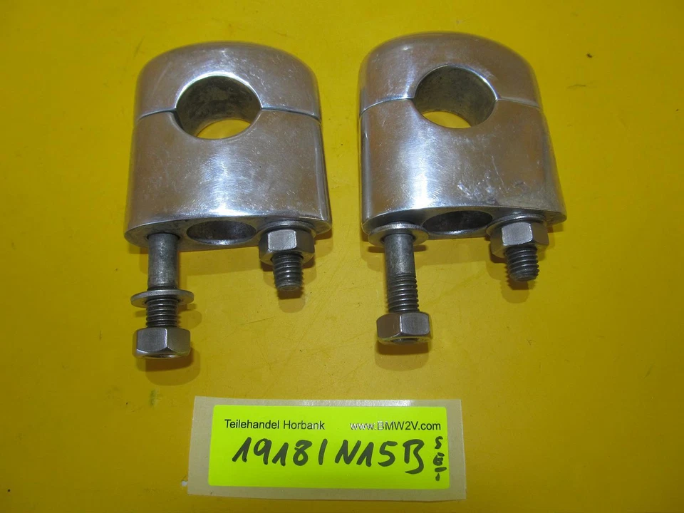 BMW R50 R60 R75 R80 R90 R100 Juego Caballetes Manillar 22mm Manillar Manillar Mounts Foto 1 de 1