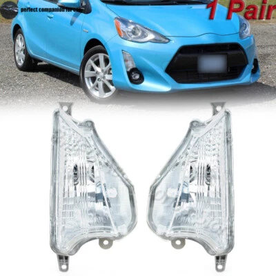 1 Pair Fog Light Side Corner Lamp Turn Signal Light For Toyota Prius C 2015-2016 - Image 1 of 4