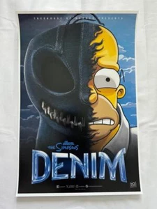 LOS SIMPSON - 12"x18" Original Promo TV Póster SDCC 2024 COMO NUEVO DENIM Treehouse - Imagen 1 de 1