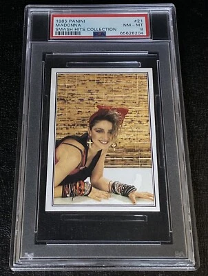 Madonna Rookie Card PSA 8 1985 Panini Smash Hits Collection Low Pop Music HOF 21 - Image 1 of 2