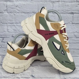 Steve Madden Clydie Fall Forest Women Sz 8 Platform Sneaker Chunky Athletic Lace - Picture 1 of 11