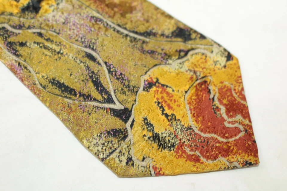 Corbata de seda BIANCHI Made in Italy F78713 Foto 1 de 4