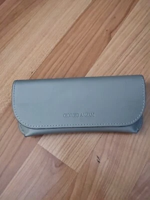 Giorgio Armani Brown Leather Eyeglass Soft Flat Case - Image 1 of 4