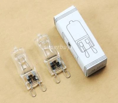2pc 25W G9 Clear Warm White Halogen Halopin Dimmable Bi Pin Light Globe 230-240V - Image 1 of 4