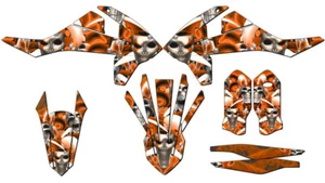 2016.5-2018 250 ONLY SX JESTER Orange Senge Graphics Kit Compatible with KTM - Picture 1 of 10
