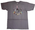 Star Wars 8 Bit Galaxy Charcoal Men's T-Shirt New