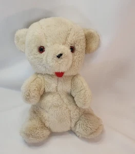 VINTAGE ATLANTA NOVELTY WHITE TEDDY BEAR PLUSH - Picture 1 of 6