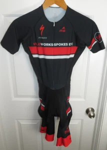 Mt Borah Cycling Skin Suit Size XS 9" Inseam Specialized Spokes Etc - Picture 1 of 7