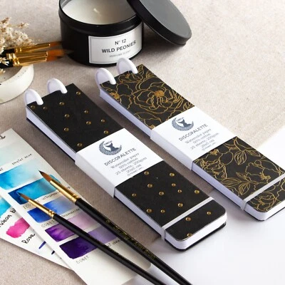 Акварельная бумажная палитра для образцов, мини-альбом для путешествий, ручной работы - Изображение 1 из 4