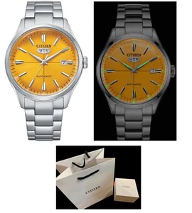 new Citizen Ø 40m s steel NH8391-51Z yellow dial C7 series automatic day-date - Picture 1 of 6