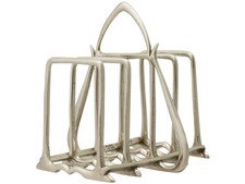 Sterling Silver Toast/Letter Rack - Art Nouveau Style - Antique Edwardian
