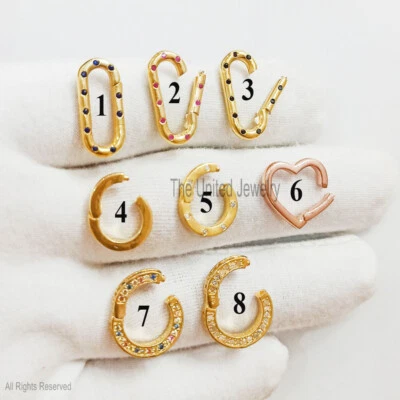 Bloqueo de dije potenciador de oro 9K, bloqueo de dije potenciador, soporte de dije dorado, soporte para dijes Foto 1 de 3