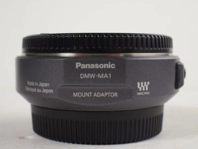 【Bueno】 Adaptador de lente de cámara Panasonic DMWMA1 para cámara Lumix negro 141 g Japón envío gratuito Foto 1 de 4