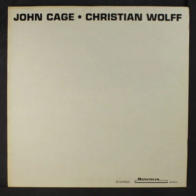 John Cage / Christian Wolff: Patrone Musik / Duo Mainstream 12 " LP 33 RPM - Bild 1 von 2