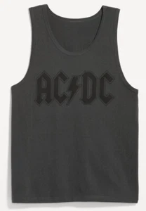 Camiseta sin mangas AC/DC gris y negra para hombre talla L - Imagen 1 de 3